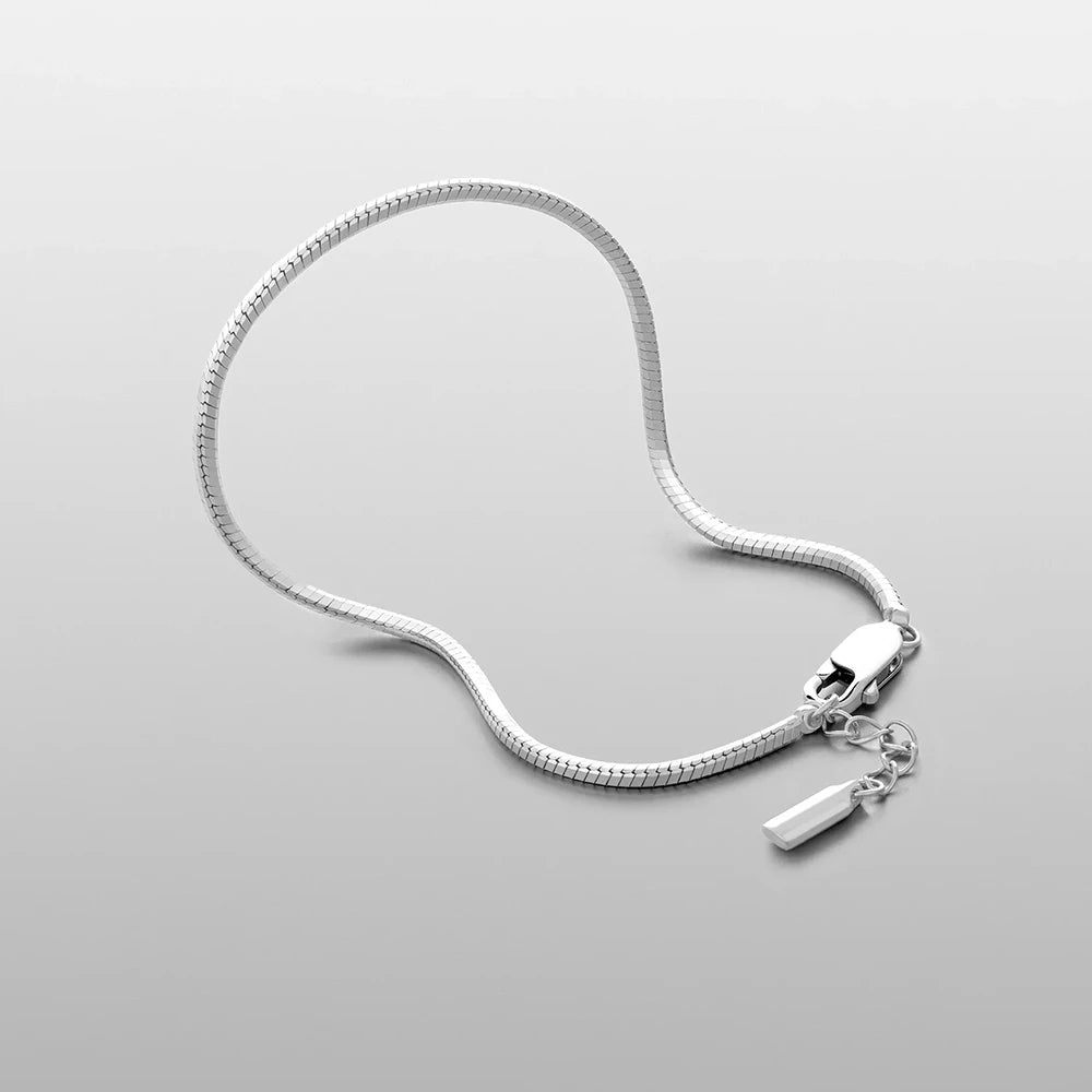 eManco Minimalist Octagonal Chain Silver Bracelet Fashion Men's Jewelry Stainless Steel Accessories Wholesale