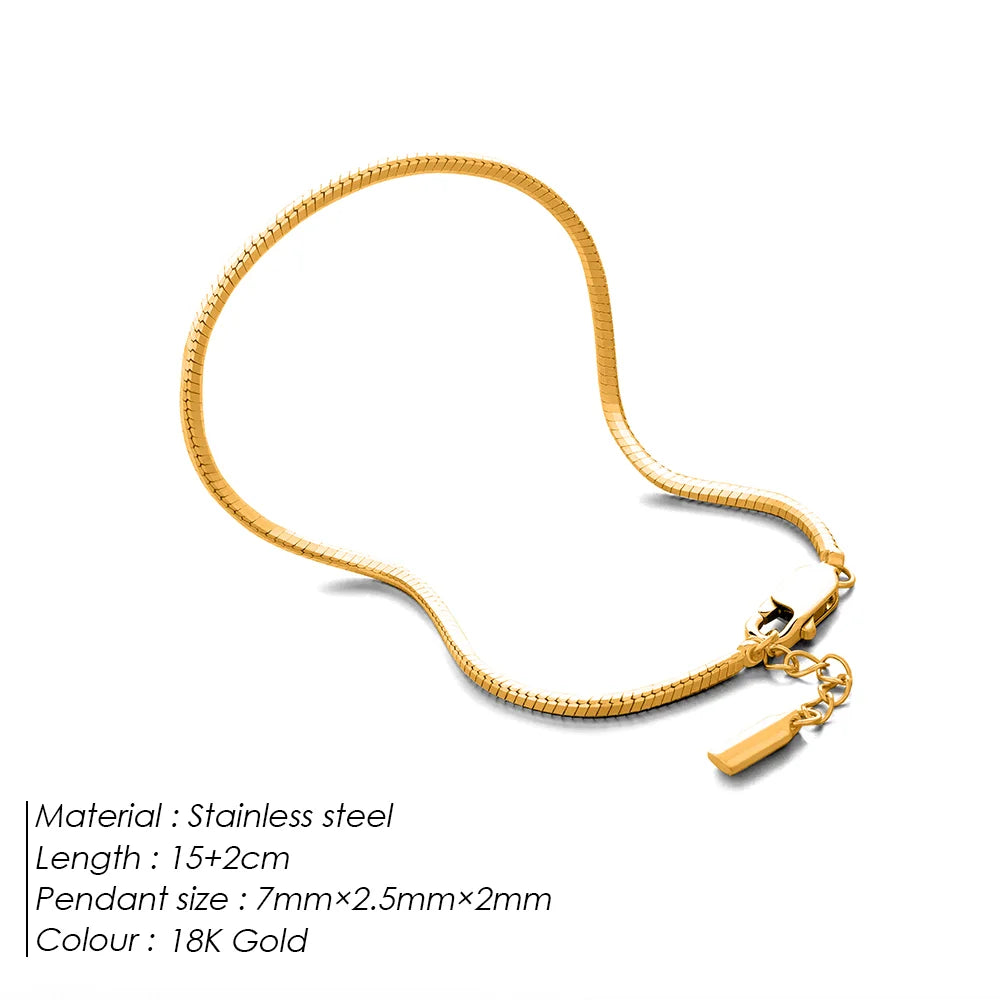 eManco Minimalist Octagonal Chain Silver Bracelet Fashion Men's Jewelry Stainless Steel Accessories Wholesale