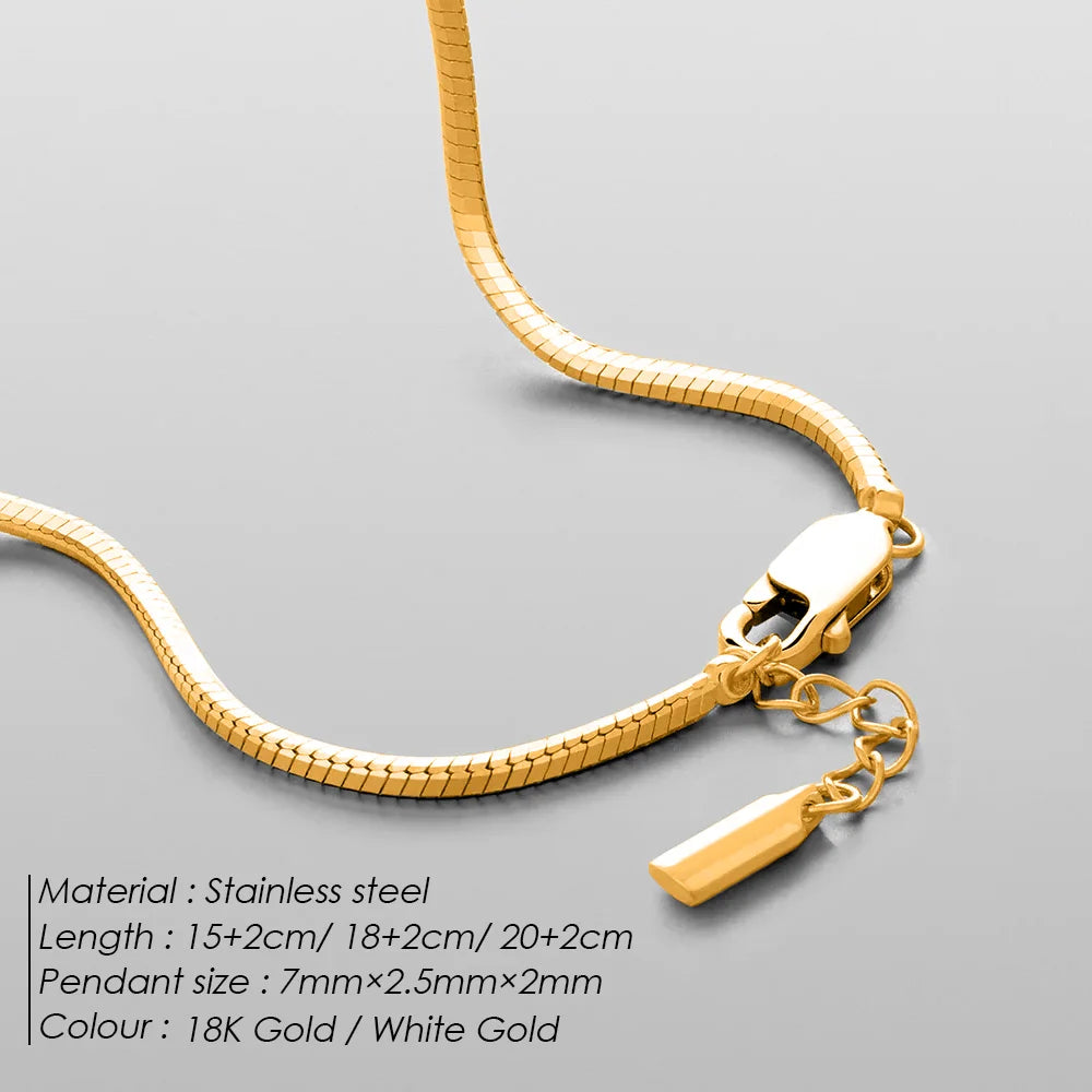 eManco Minimalist Octagonal Chain Silver Bracelet Fashion Men's Jewelry Stainless Steel Accessories Wholesale